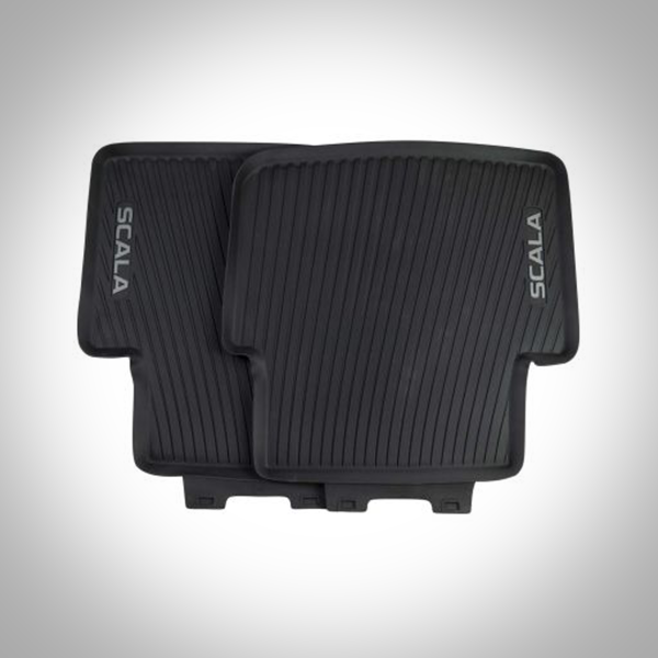 Skoda_Allwetterfussmatte_SCALA_657061512pBo3GuiWBGDMq ŠKODA Allwetterfußmatten Set - ŠKODA SCALA - hinten