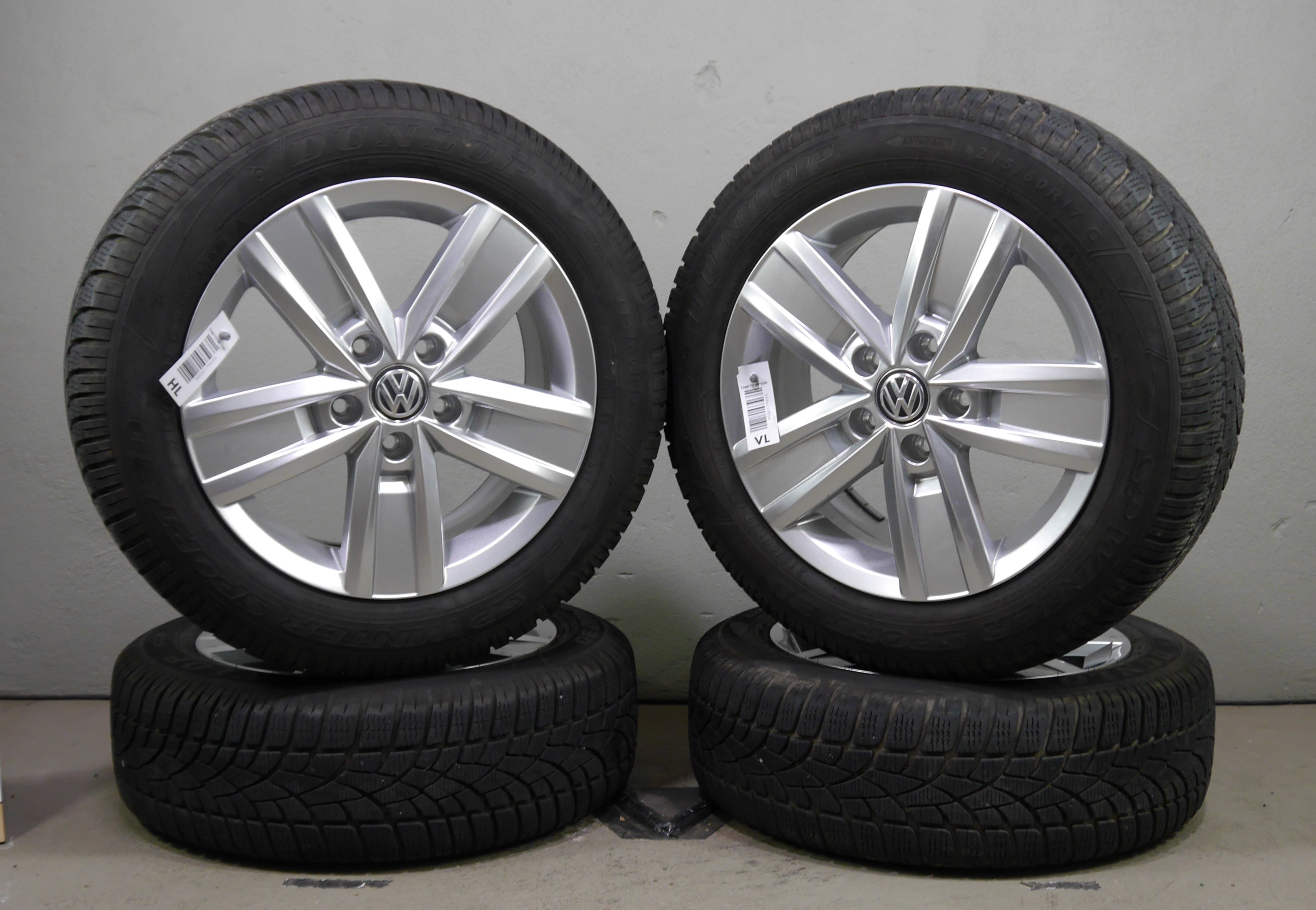 Volkswagen T6 California Aluradsatz – Winter 215/60 R17 104/102H- 7E0601025AA RDKS