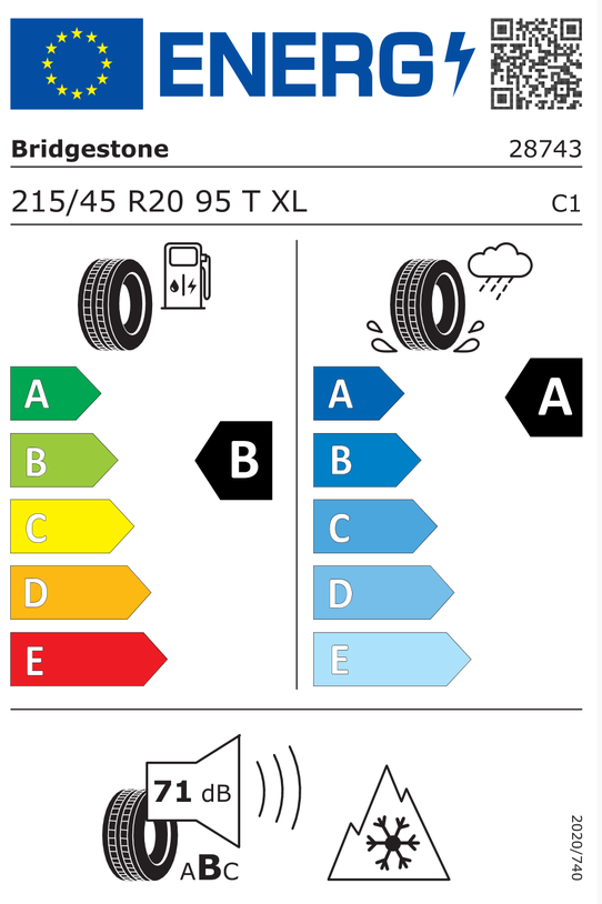 VW ID.3 Aluradsatz – Winter 215/45 R20 95T - 10A601025AA