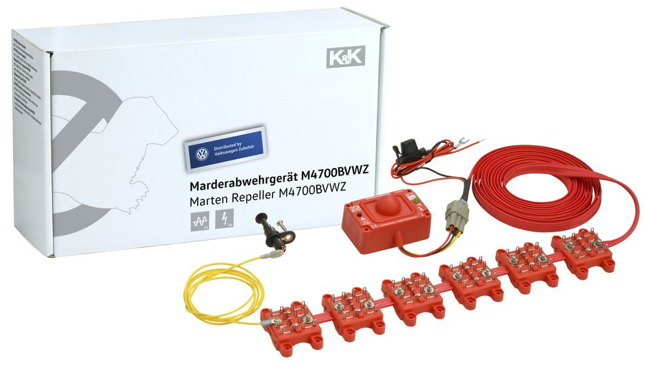 Marderabwehr_Multikontaktburste_M4700B Marder-Abwehranlage K&K M4700B - Ultarschall