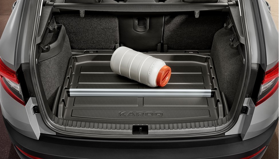 Original ŠKODA Querwand - Trennelement aus Aluminium für Kofferraumwanne 565017254