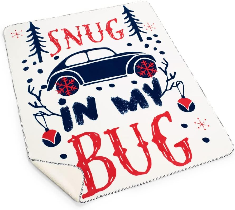 Volkswagen Original flauschige Kuscheldecke mit VW Käfer Motiv Snug in my Bug 150 x 130cm 1H4084503 Volkswagen Original flauschige Kuscheldecke mit VW Käfer Motiv Snug in my Bug 150 x 130cm 1H4084503