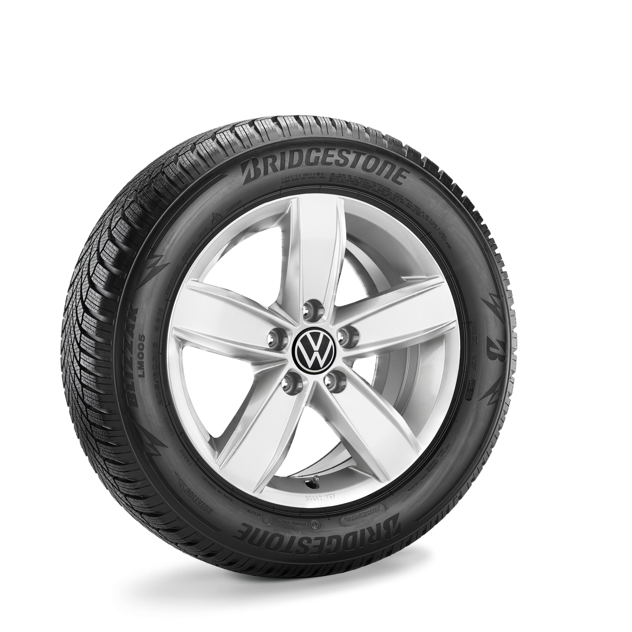 Aktion 3+1 Gratis Volkswagen Alu-Winterkomplettradsatz "Corvara" T-ROC – 205/60 R16 92H