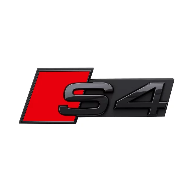 Audi S4 Modellbezeichnung Schriftzug schwarz, für die Front 8W0071805 Audi S4 Modellbezeichnung Schriftzug schwarz, für die Front 8W0071805