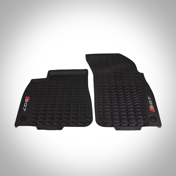 Audi_Allwetterfussmatte_RS_Q7_4M1061221B0418EIlumEOTIQ5S Audi Allwetterfußmatten Set – Audi Q7 SQ7 – vorne