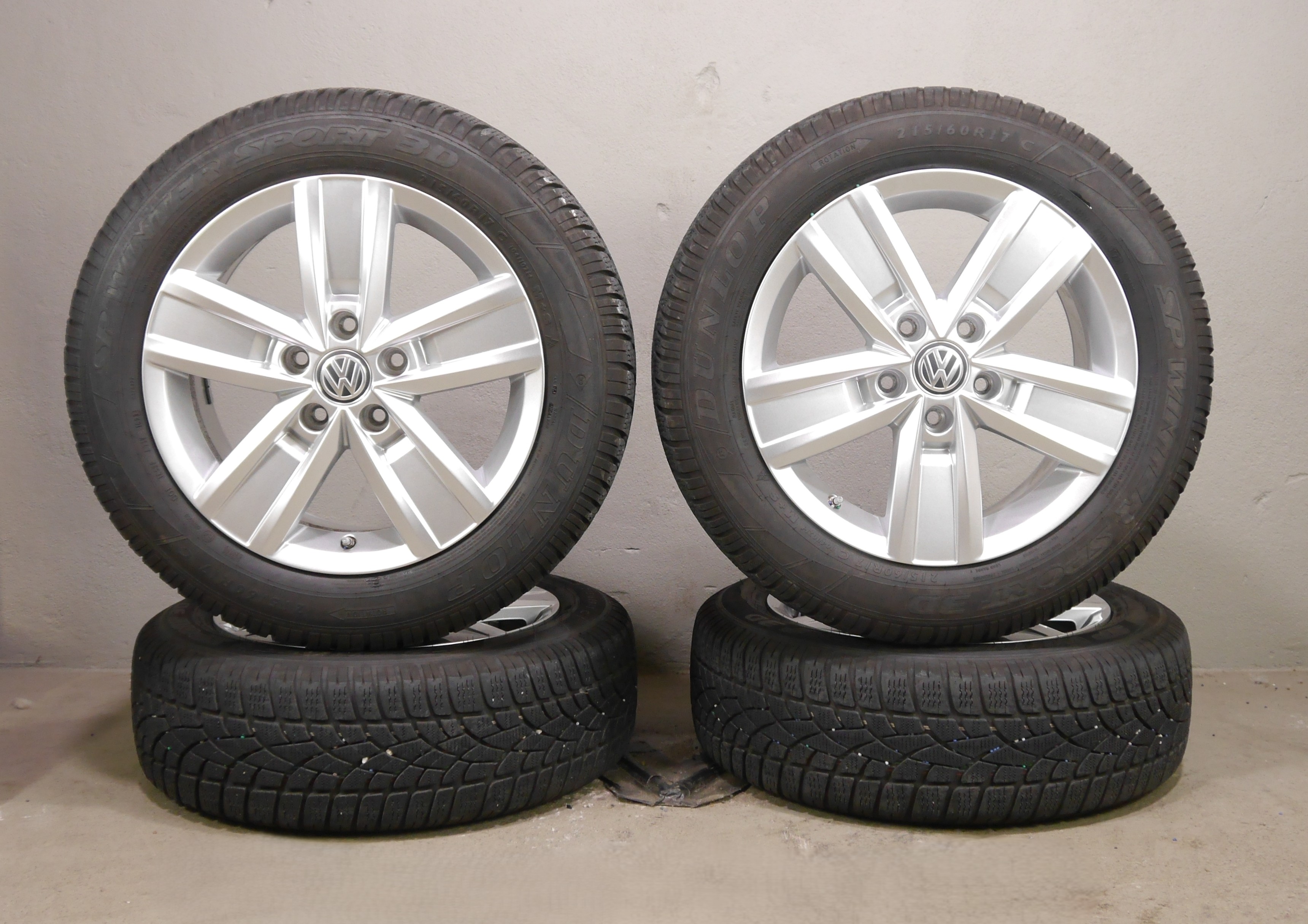VW T5 T6 T6.1 Multivan Aluradsatz – Winter 215/60 R17 104/102H- 7E0601025AA RDKS