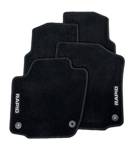 ŠKODA Textilmatten Set - ŠKODA Rapid für vorne und hinten 5JB061404E ŠKODA Textilmatten Set - ŠKODA Rapid für vorne und hinten 5JB061404E