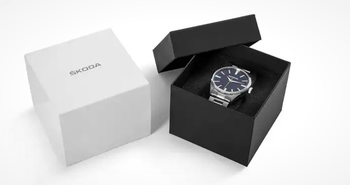 Original Skoda Octavia Edelstahl Armbanduhr Damen 